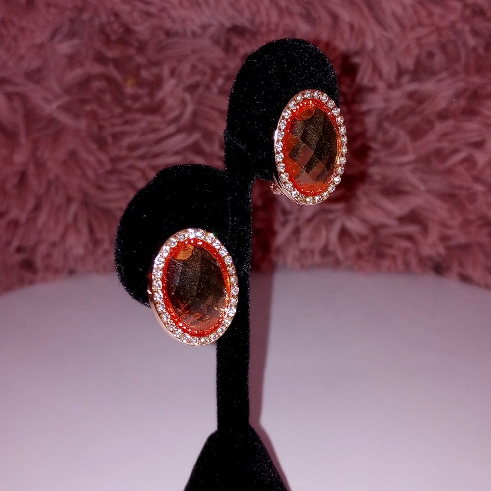 Rhinestone Plug Earrings
